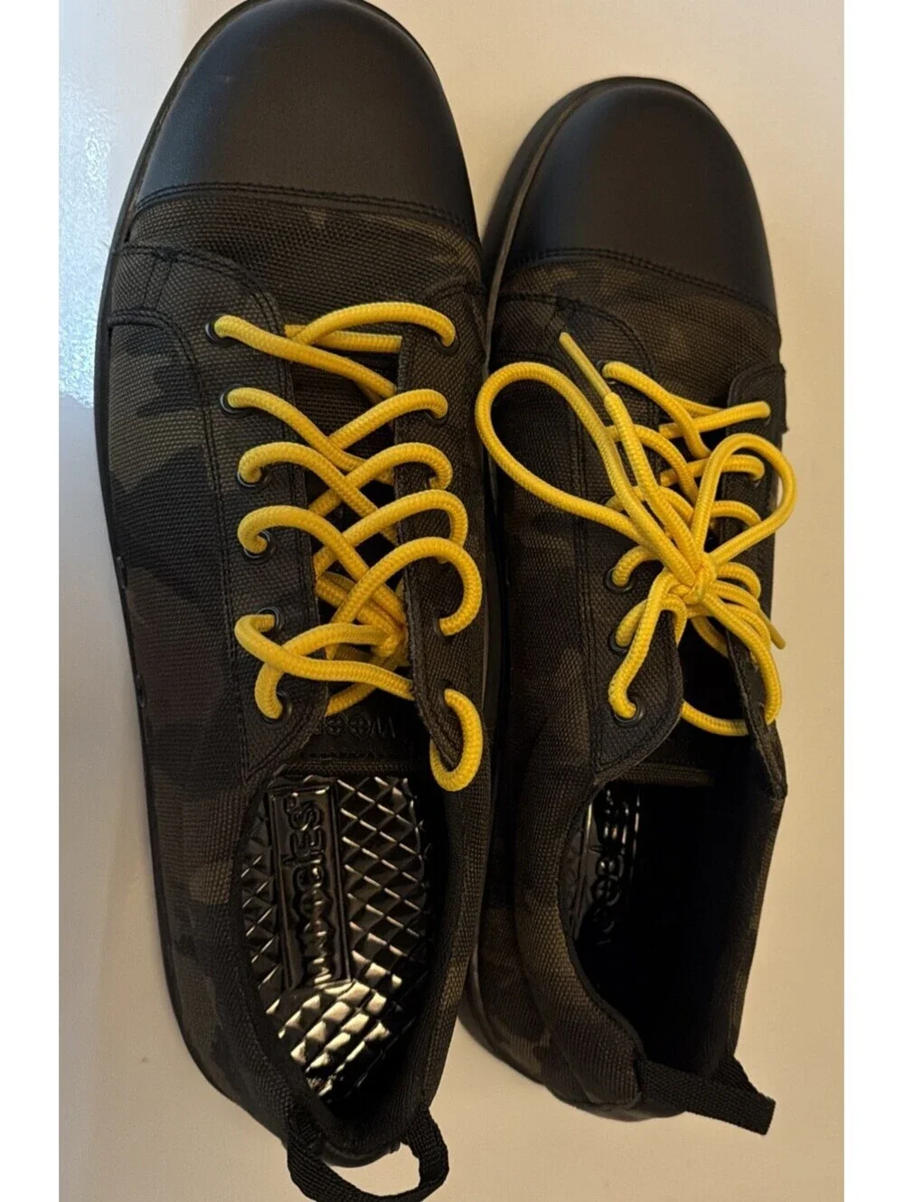 Woobies Mod-1 Jungle Camo Casual Tactical Shoes Yellow Laces Men's Size 12 NWOT